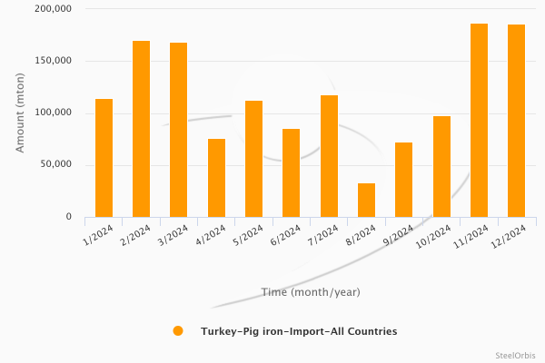 Turkey’s pig iron imports - 2024